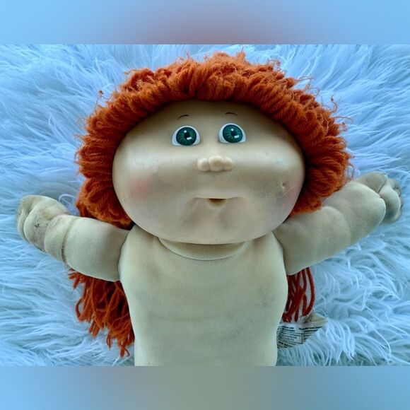 Cabbage Patch Kid 1978/1982 Red Yarn Hair Green Eyes Coleco Doll – No Clothes - Picture 14 of 17
